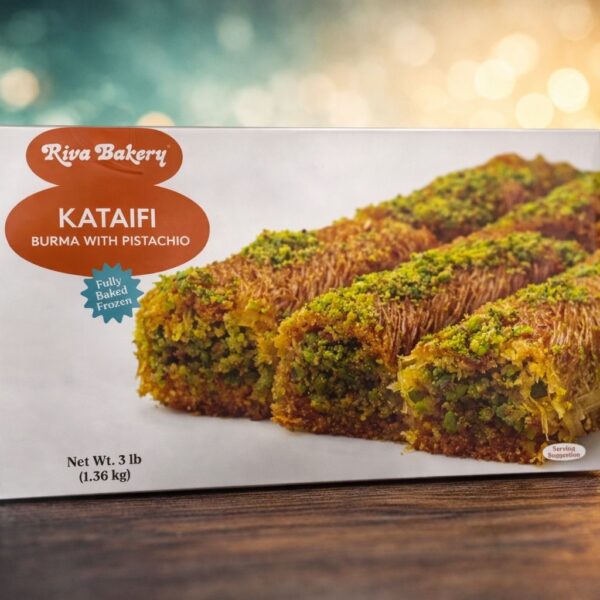 Riva Bakery Burma Kadayif Antep Fistikli / Burma Kataifi with Pistachio - 3 LB / 1.36 KG