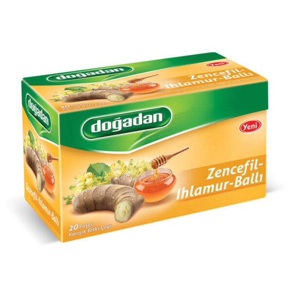 Dogadan Zencefil Ihlamur Balli / Mixed Herbal Tea with Ginger Linden Honey 38 Gr.