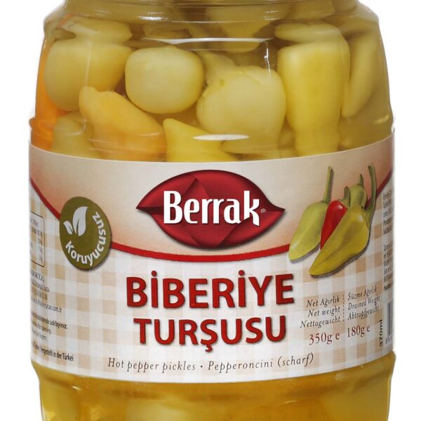 Berrak Biberiye Tursusu / Hot Pepper Pickles - 340 GR