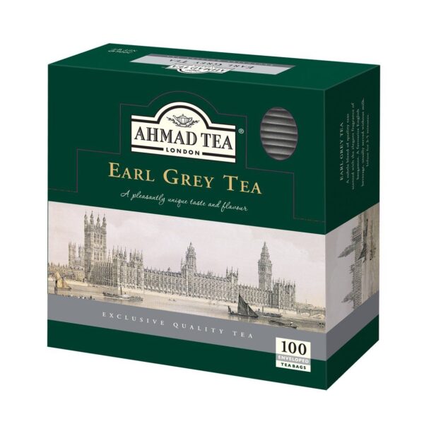 Ahmad Tea Tomurcuklu Siyah Cay / Earl Grey Black Tea - 100 Tea Bags Enveloped