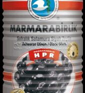 Marmarabirlik Dogal Siyah Zeytin Salamura L / Natural Black Olives Naturel Olives Noires L Size – 800 GR