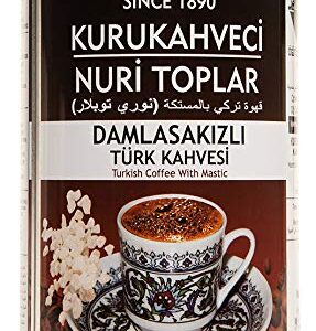 Kurukahveci Nuri Toplar Damla Sakizli Turk Kahvesi / Turkish Coffee with Mastig Gum - 250 GR ​