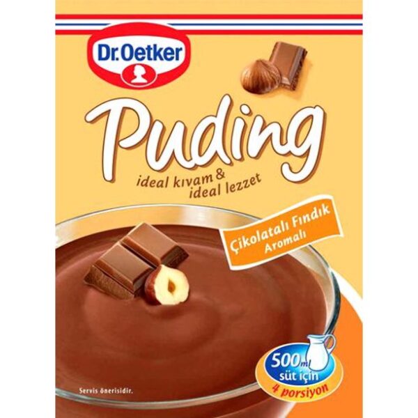 Dr.oetker Cikolatali & Findikli Puding / Chocolate & Hazelnut Pudding Mix - 102 GR