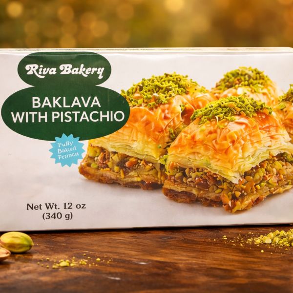 Riva Bakery Baklava Antep Fistikli / Baklava with Pistachio 12 OZ/ 340 GR