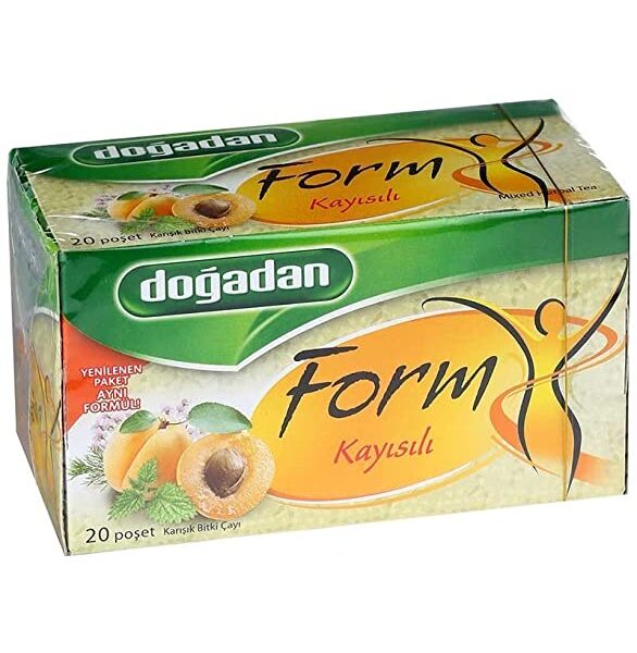 Dogadan Kayisili Karisik Bitki Cayi / Form Mixed Herbal Tea with Aprcots - 20 Tea Bags