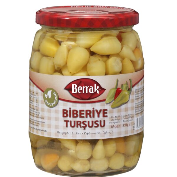 Berrak Biberiye Tursusu / Yellow Baby Hot Pepper (Whole) - 650 GR