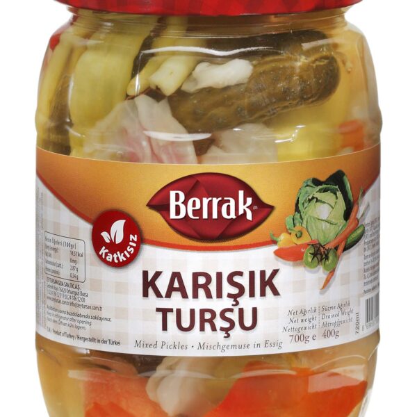 Berrak Karisik Tursu / Mixed Pickles - 700 GR