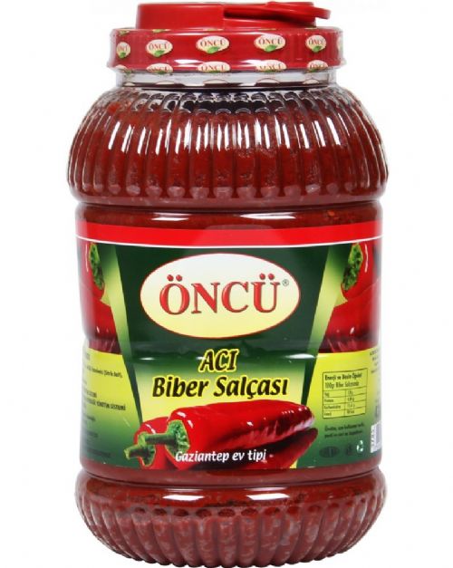 B_83103570-08032013135000 Oncu Aci Biber Salcasi / Hot Pepper Paste - 4300 GR - Plastic Pet - Image 1