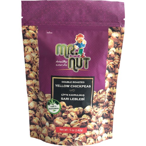 LEBLEBI Mr.nut Cifte Kavrulmus Sari Leblebi / Double Roasted Yellow Chickpeas - 142 GR - Image 1
