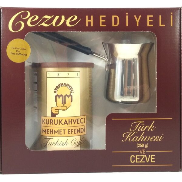 Mehmet Efendi Turk Kahvesi & Kahve Cezvesi / Turkish Coffee & Coffee Pot - 250 GR