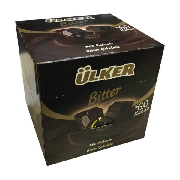 Ulker Cikolata Bitter %60 Kutu 6*60 GR / Chocolate Bitter %60 Box - 6*60 GR