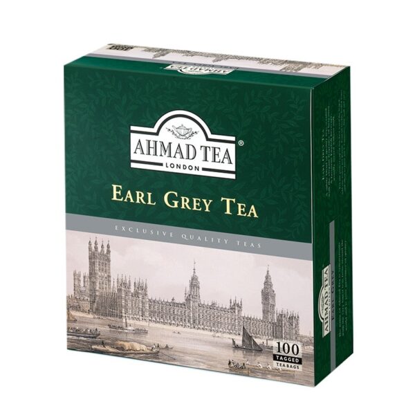 Ahmad Tea Tomurcuk Siyah Poset Cay - Earl Grey Black Tea Bags - 100 Tea Bags /200 GR As Tagged