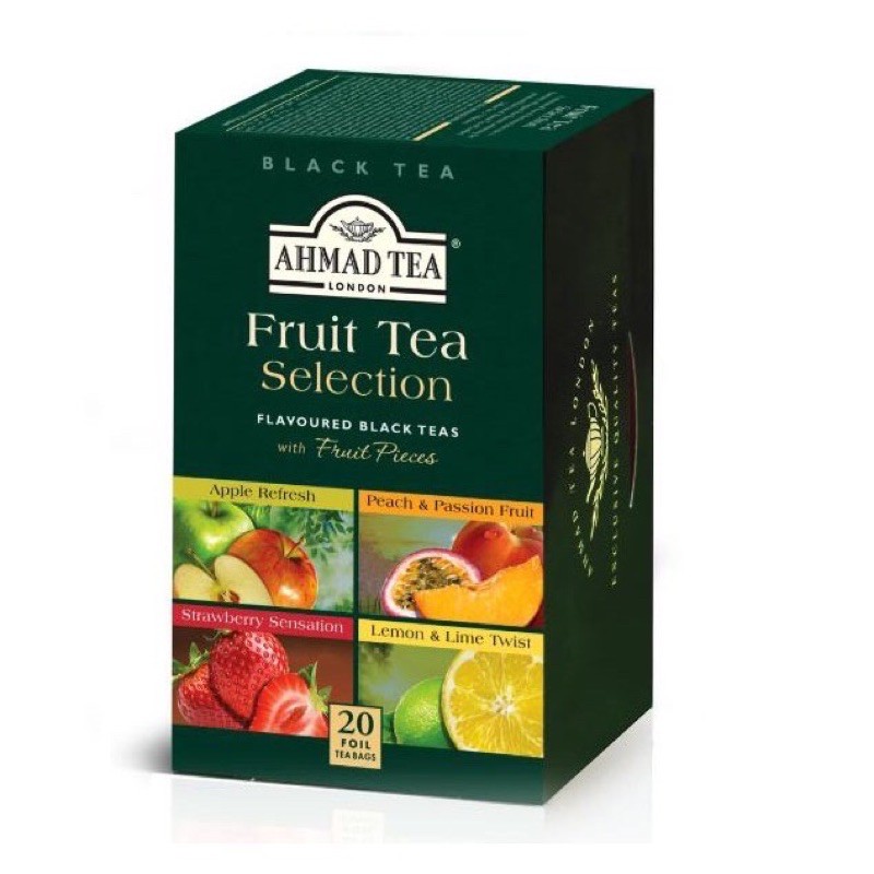 df7bf268b2993a8fdd71578e995ed74c Ahmad Tea Fruit Tea Selection - 20 Tea Bags - Image 1