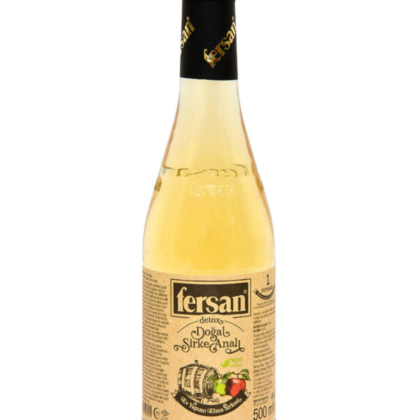 Fersan Filtresiz Elma Sirkesi / Detox Apple Vinegar with the Mother - in Glass / 500 ML