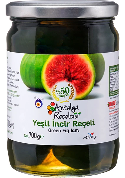 format_webp Antalya Recelcisi Yesil Incir Receli / Antalya Recelcisi Green Fig Jam 700 Gr. - Image 1