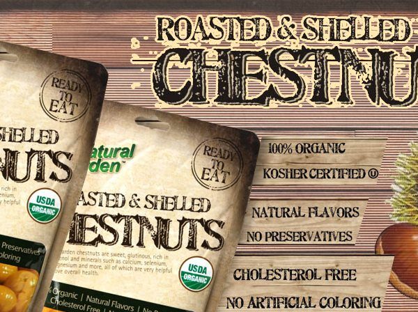 Natural Garden Kavrulmus Kestane / Roasted & Shelled Chestnuts 100 GR / 3.5 OZ