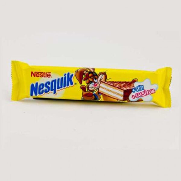 Nestle Nesquick Sutlu & Cikolatali Gofret / Milk & Chocolate Wafers - 35 GR