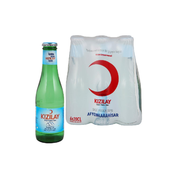 Kizilay Dogal Maden Suyu / Natural Mineral Water - 6 * 200 ML