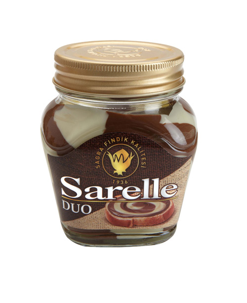 sarelle-duo-350gr-b Sarelle Sutlu Kakaolu Findik Ezmesi / Sarelle Milk Cocoa Spread 350 Gr. - Image 1