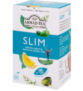 Ahmad Tea Slim Tea – Lemon / Mate & Matcha Green Tea – 20 Tea Bags