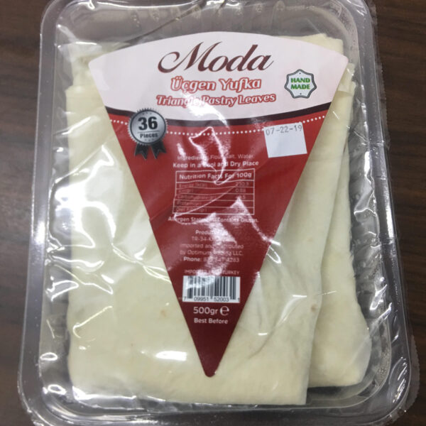 Moda Taze Ucgen Yufka / Triangle Pastry Leaves 36 Pieces